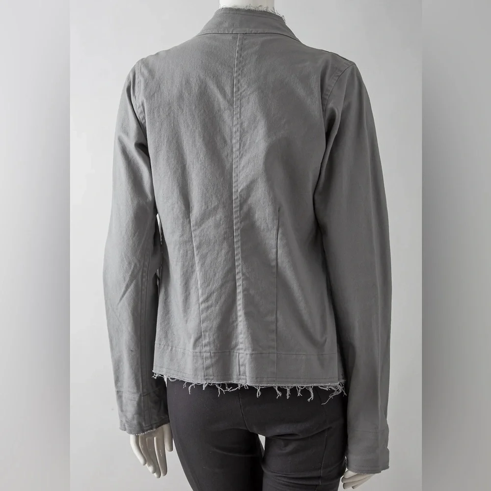 Robin Lane Canvas Friday Grey Jacket Size 1 Small 6 8